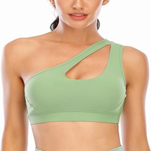 Soutien-gorge de sport Offre Spéciale pour femmes respirant Nylon Spandex taille personnalisée couleur unie entraînement taille personnalisée - Product Image 5