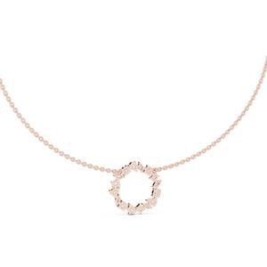 Suministro directo de fábrica Colgante de diamante de latón hecho a medida con cadena chapada en oro de 14K para regalos y ocasiones a precio de fábrica - Product Image 1
