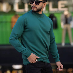 Sudadera informal sólida con cuello redondo para hombre, sudadera de manga larga antiarrugas, algodón antiretracción, sudadera polar, sudaderas con capucha lavadas con ácido, 2017, 3D - Product Image 1