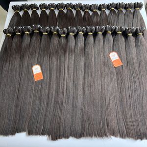 Extensiones de cabello Remy vietnamita dibujado doble de alta calidad Estilo recto Máquina doble Genius Trama Paquetes de cabello humano - Product Image 6
