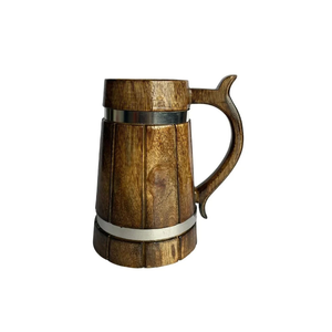 Mug à café et à thé en bois éco-responsable, fait à la main et durable, avec couvercle anti-fuite et isolation sous vide - Product Image 4