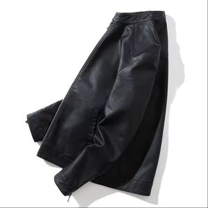 Nouvelle arrivée, veste en cuir d'agneau pour homme, mode moto, cuir véritable de haute qualité, vêtements d'extérieur, vente en gros OEM - Product Image 3