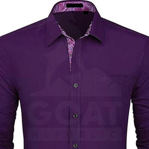 เสื้อเชิ้ตผู้ชายทรงเข้ารูป แขนยาว ติดกระดุม สไตล์ลำลอง/ทางการ ผ้าโพลีเอสเตอร์/คอตตอน ระบายอากาศได้ดี เหมาะสำหรับฤดูใบไม้ผลิ - Product Image 6