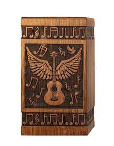 Urnas de cremación de madera de estilo americano moderno hechas a mano de gran calidad para adultos masculinos y femeninos urnas decorativas - Product Image 3