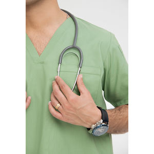 Haut de blouse médicale pour homme, fabrication OEM, usage quotidien en hôpital et clinique, uniforme professionnel, haut de blouse personnalisé pour homme - Product Image 5