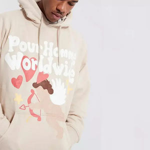 100% Cotton Pullover Sweatshirt Custom OEM/ODM <b>Men's</b> Oversized Hoodie Cotton Blended <b>Hoodies</b> For <b>Men</b> - Product Image 3