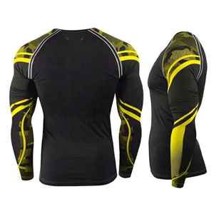 Chemise de compression enfants hommes vêtements de Protection d'écran solaire Logo personnalisé imprimé femmes Rash Guard - Product Image 3
