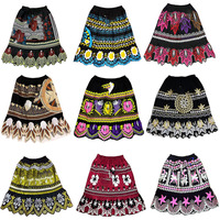 Jupes brodées de style pohnpeïen pour femmes de haute qualité, coton, îles de Micronésie, mode tribale, grande taille
