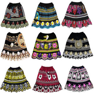 Faldas Bordadas Estilo Pohnpeiano de Alta Calidad para Mujer, Algodón, Islas de Micronesia, Moda Tribal, Talla Grande - Product Image 1