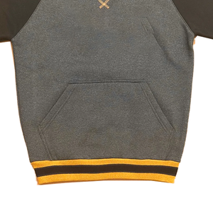 Sudadera de Cuello Redondo con Letras de Chenilla en Dos Tonos, Sudadera de Forro Polar para Invierno, Cuello Acanalado, Logotipo Bordado, Lavado Ácido, para Mujer, OEM - Product Image 6