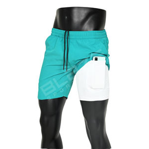 กางเกงขาสั้นสำหรับ2025วิ่งบนไฮสตรีทของผู้ชายกางเกงขาสั้นแห้งเร็วและระบายอากาศได้ดีชุดออกกำลังกายสำหรับเพาะกาย - Product Image 1