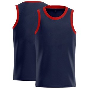 Camisetas sin mangas de baloncesto personalizadas para hombre, camisetas tejidas de malla de algodón con estampado por sublimación de nombre/Número, ajuste holgado informal para todas las estaciones, venta al por mayor DIY - Product Image 2
