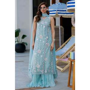 Ditsy Angharka y Dupatta: Elegante silueta en forma de A - Product Image 1