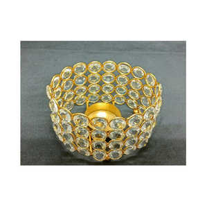 Sparkling Crystal <b>Beaded</b> <b>Metal</b> Votive Candle Holders Decorative Tealight Candle Holders for Home Wedding & Christmas Decor - Product Image 6