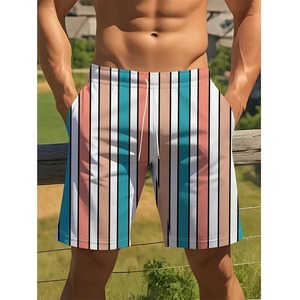 Mesh <b>short</b> Swim Trunks Gradient Swimming <b>Shorts</b> <b>Zipper</b> Pockets Mesh <b>shorts</b> Lining Fashion Swimsuit for Men - Product Image 3