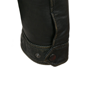 Chaquetas de cuero con cremallera frontal suelta de alta calidad impermeables a prueba de viento invierno cálido Hombres estilo de calle producto más vendido EE. UU. - Product Image 6