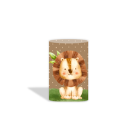 Décorations en tissu pour fête d'anniversaire, couvre-cylindres pour baby shower, couvre-plinthes, animaux de la savane, tendance