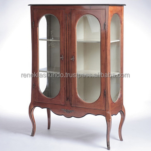 Armario de Madera de Caoba con Número de Serie 1424, Puertas de Vidrio Transparente, Diseño Moderno, Precio al por Mayor - Product Image 6