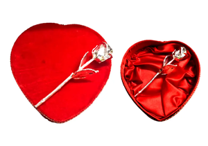 Special Catching Rose box 24k Silver Plated Heart Shape Rose Perfect <b>Gift</b> <b>for</b> Men Women Girl Boy Valentine <b>Gifts</b> Item - Product Image 1