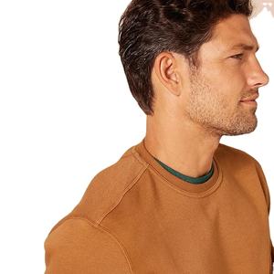 Sweat-shirt surdimensionné en coton éponge français pour homme, inspiré du streetwear, col rond, épaules tombantes, pull uni, coupe décontractée et chaude personnalisée - Product Image 5