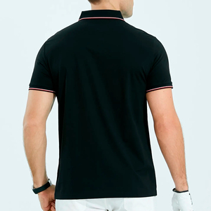 Nueva Camiseta de Moda para Hombre, Tejida, 100% Algodón, Manga Corta, Cierre de Botones, Color Sólido, Informal, Envío Directo desde BD - Product Image 5