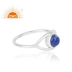 Increíble diseño, anillo de piedras preciosas de lapislázuli Natural de Plata de Ley 925, joyería de diseño personalizado para mujer, regalo para ella - Product Image 4