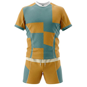 Uniforme de rugby professionnel pour hommes, tissu durable, coupe confortable, design respirant, parfait pour l'entraînement et les matchs - Product Image 1