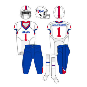 Ensemble de vêtements de sport personnalisé pour équipe de football américain 2025, respirant, séchage rapide, 100% polyester, imprimé par sublimation, unisexe - Product Image 1