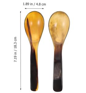 Table étaient corne dîner vaisselle corne cuillère nouvellement Design 100% Buffalo corne cuillère maison cuisine Table dîner vaisselle couverts cuillère - Product Image 5