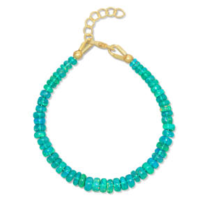 Opale éthiopienne vert feu perlée pour Bracelet Rondelle lisse Style Vintage vente entière opale de feu naturelle pour Bracelet pour Weddin - Product Image 1