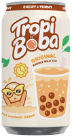 Minuman Teh Susu Boba Private Label Tapioka Mutiara Hitam - Sampel Gratis Desain Kaleng Aluminium Bersertifikat HALAL Harga Murah Vietnam