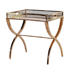 Plateau de service en aluminium rectangulaire de dernière conception avec une finition supérieure, parfait pour les accessoires de vaisselle de cuisine - Product Image 1