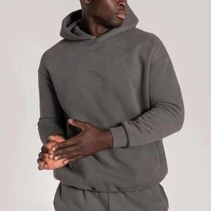 Top qualité pleine poche latérale lourde luxe pull à capuche personnalisé surdimensionné blanc plaine lourd sweats à capuche unisexe 2025 - Product Image 4