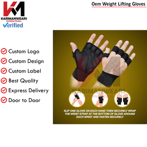 Premium Cowhide Palm Protectors <b>Weight</b> Lifting Heavy-Duty Gym Training Gloves Grips Fitness Bodybuilding Strength Workouts - Product Image 5