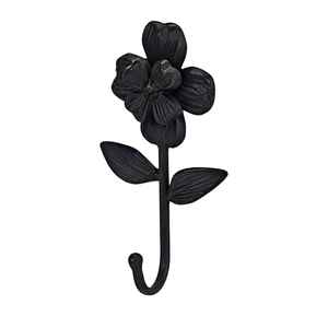 Crochet mural tendance en forme de J, finition en fer noir thermolaqué, pour la décoration, les cadeaux et l'organisation de la chambre. - Product Image 6