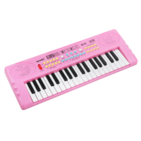 Instrumento musical de brinquedo, 37 teclas, teclado de orgânio eletrônico, piano de bebê com microfone para atacado