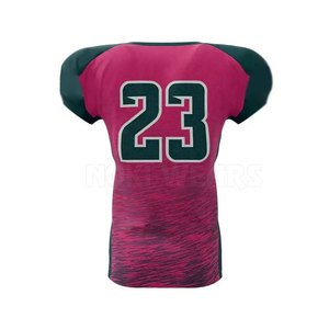 Uniforme de football américain de couleur unie de haute qualité 100% uniforme de football américain d'équipe de polyester - Product Image 6