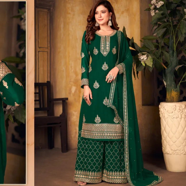 Georgette Fabric High Grade India Punjabi sharara suits for women Type Collection Price Women tariffa all'ingrosso Ready made