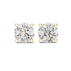 Pendientes de Oro Rosa de 14K con Diamante Cultivado en Laboratorio, Chapados en Oro |   Joyería para Mujer para Fiesta de Aniversario de Bodas |   Diamante Cultivado Nuevo - Product Image 6