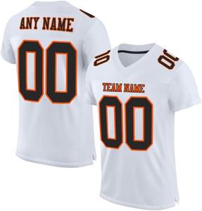 Camisetas de Fútbol Americano Personalizadas OEM del Fabricante 2026, Tejido de Poliéster Transpirable de Secado Rápido, Impresión por Transferencia de Calor, Nombres de Equipos - Product Image 1