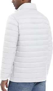 Chaqueta de Plumón con Logotipo Personalizado OEM, Color Sólido, Alta Calidad, Chaqueta de Burbujas Cálida para Invierno con Cuello Alto - Product Image 3