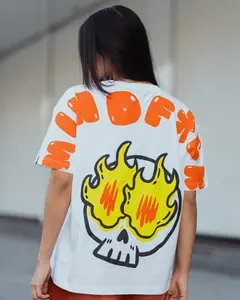 100% camisetas extragrandes de algodón para hombres y mujeres Esenciales de verano de alta calidad con logotipo personalizado directo de fábrica - Product Image 2