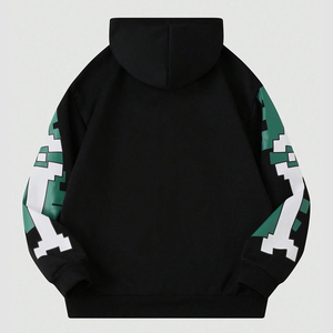 Up-Felt-Impex Men's Skull Print Zip Closure Cordón Cremallera Sudadera con capucha Casual Manga larga French Terry Hoodie para hombres - Product Image 2