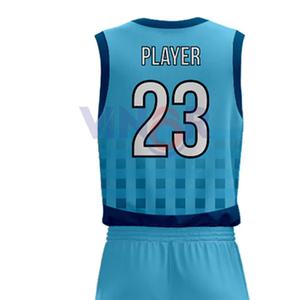 Vente en gros de nouveaux vêtements de sport, maillot de basket-ball, uniforme de basket-ball avec logo personnalisé, uniforme de basket-ball en polyester imprimé - Product Image 5