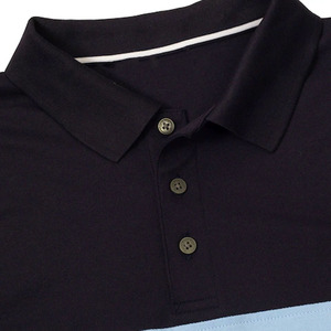 Golf uni décontracté pour hommes personnalisés pour les t-shirts polo tissu tricoté en polyester à manches courtes avec logo - Product Image 3