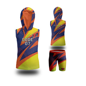 Usine fait sur mesure 7v7 drapeau américain uniformes de football respirant 7on7 Jersey ensembles grande taille conception personnalisée vêtements de football - Product Image 1