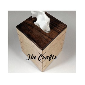 Finest Quality <b>Tissue</b> Box Wooden And Metal <b>Tissue</b> Box Customized Size Restaurant Tableware Napkin <b>Holder</b> - Product Image 2
