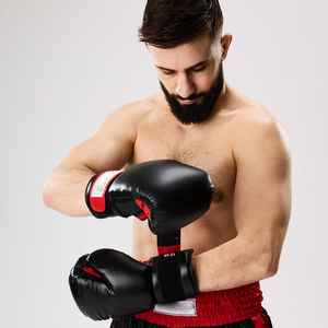 Nouveaux gants de boxe en cuir PU épais et protecteur pour adultes, respectueux de l'environnement, pour l'entraînement au Sanda, avec triple protection intérieure - Product Image 6