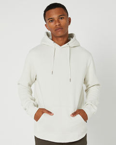 Men Plain White <b>Hoodie</b> Casual Pullover Sweatshirt Soft Cotton Fleece <b>Long</b> Sleeve <b>Hoodie</b> Streetwear Classic Minimalist - Product Image 1