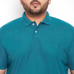 Nouveau design en coton, polo de golf grande taille 95% coton 5% Spandex à manches courtes polos grande taille pour hommes oem - Product Image 6